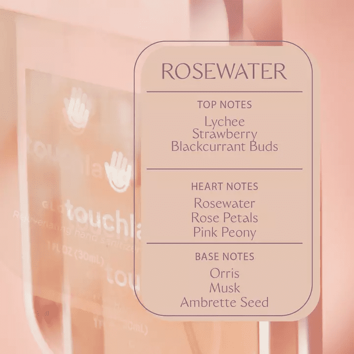 Touchland Glow Mist Rosewater Revitalizing Hand Sanitizer - Imagen 4